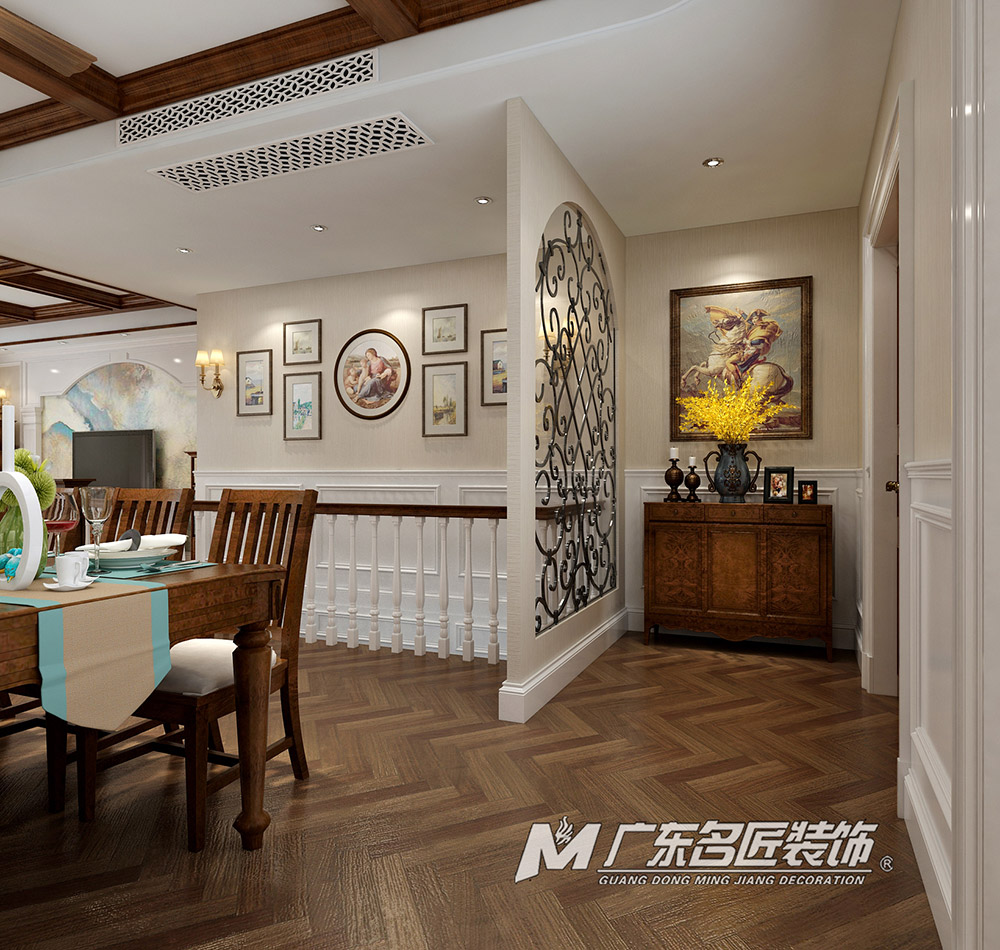 九號(hào)別墅410平米美式鄉(xiāng)村風(fēng)格裝修案例-走廊 九號(hào)別墅410平米美式鄉(xiāng)村風(fēng)格裝修案例-走廊