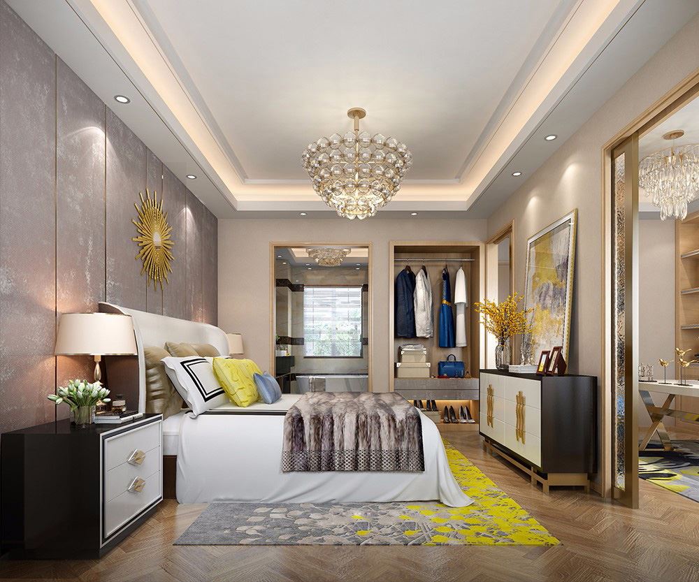 佛山市旭輝雅居樂清樾輕奢風格別墅裝修案例