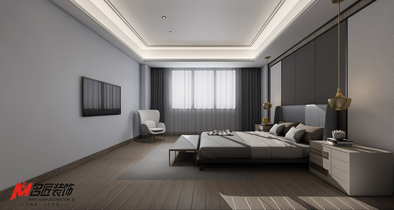 金城君悅四居236平米北歐風(fēng)格裝修案例-臥室 金城君悅四居236平米北歐風(fēng)格裝修案例-臥室