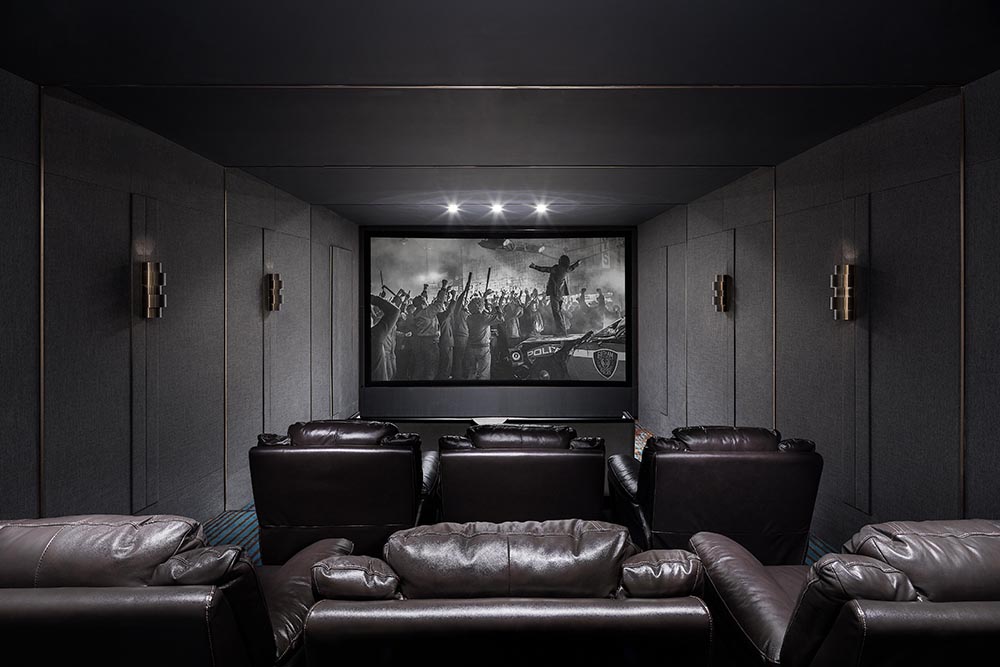 新中式風(fēng)格家裝設(shè)計別墅裝修效果圖-影音室 新中式風(fēng)格家裝設(shè)計別墅裝修效果圖-影音室