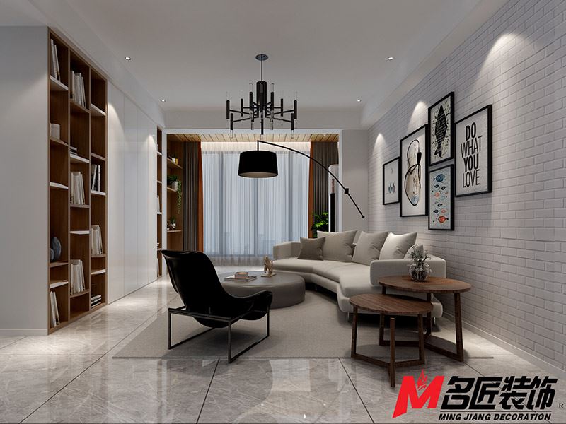 臺(tái)州市北山菜場(chǎng)邊北歐風(fēng)格二居室裝修案例