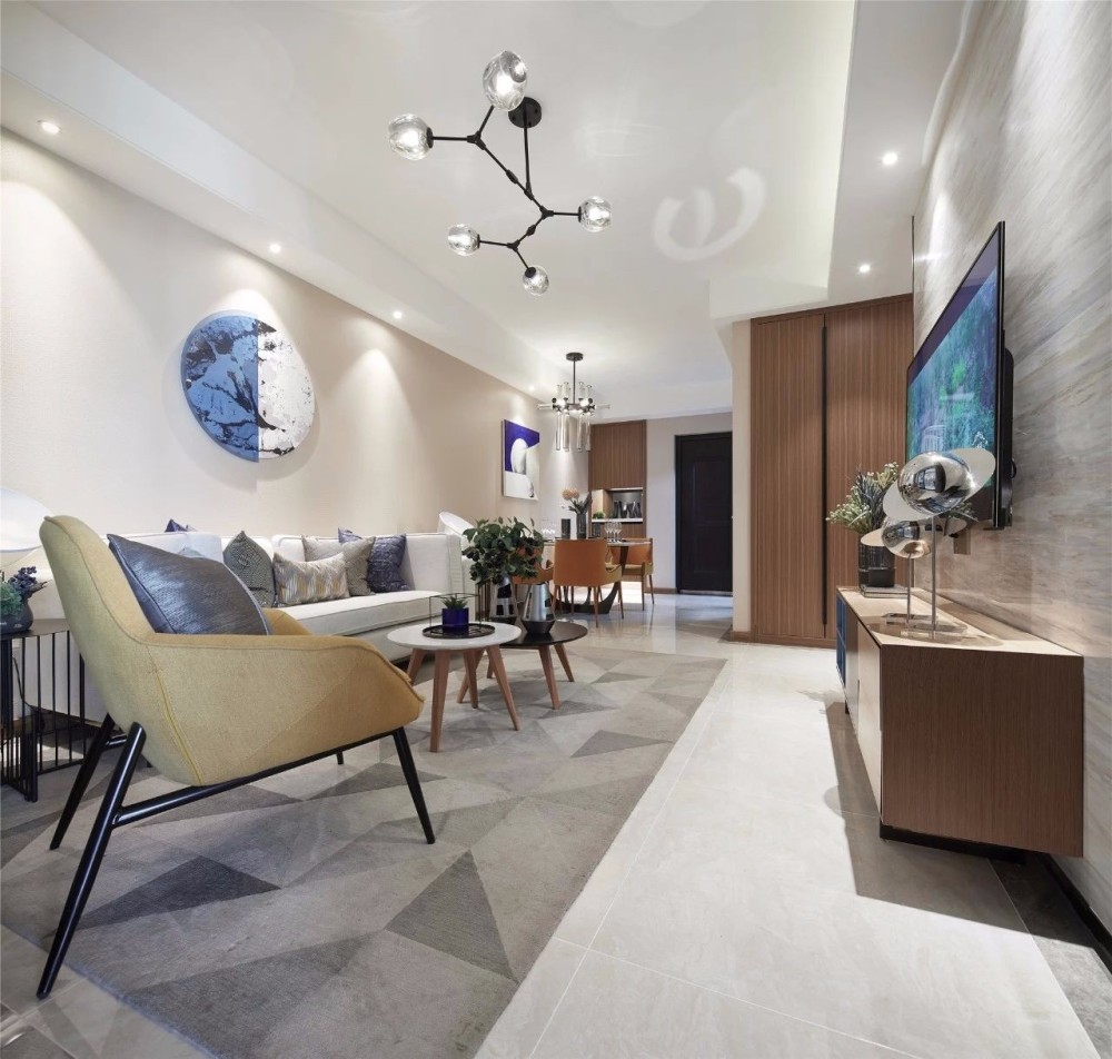 北歐輕奢風(fēng)格室內(nèi)設(shè)計家裝案例-客廳 北歐輕奢風(fēng)格室內(nèi)設(shè)計家裝案例-客廳