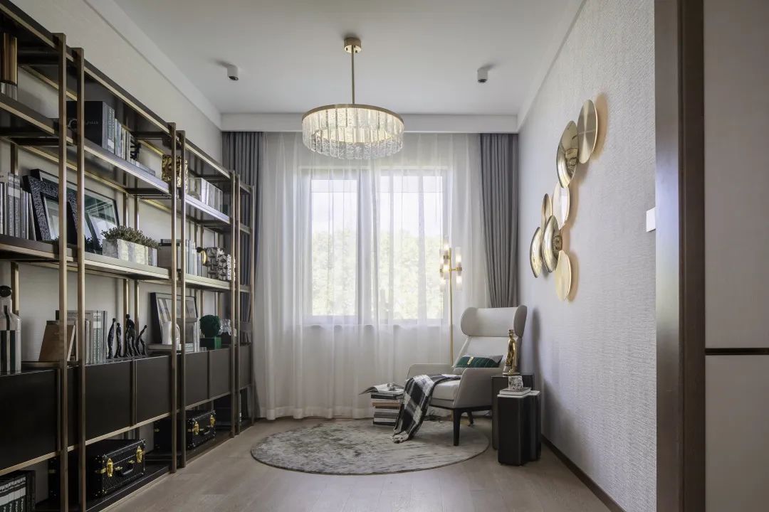 現(xiàn)代輕奢風格室內(nèi)設計家裝案例-書房