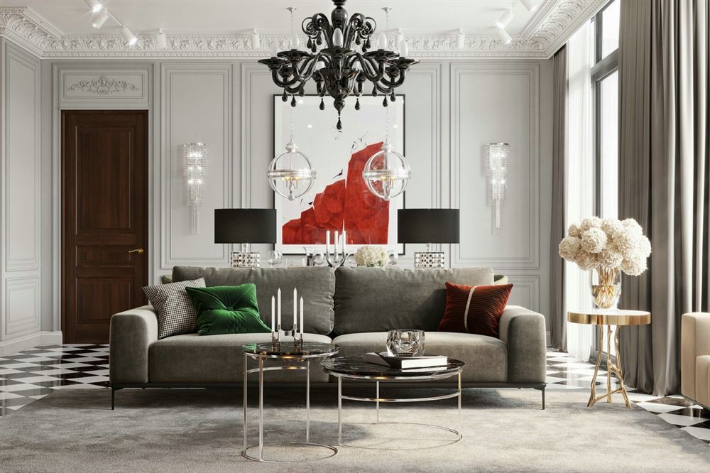 佛山市保利時代天珀歐式風(fēng)格三居室裝修案例