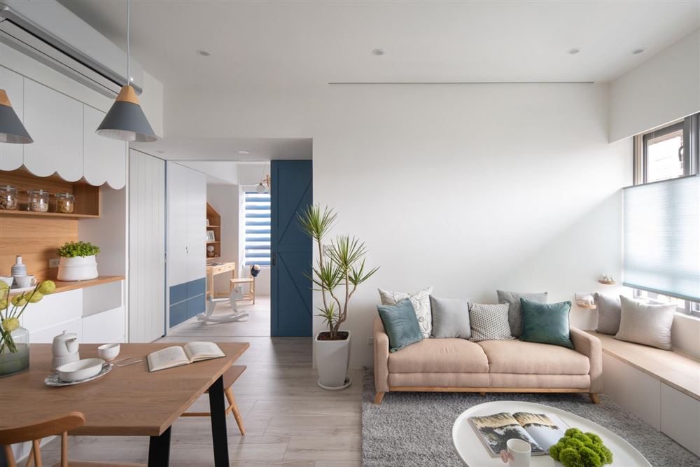 佛山市招商曦岸北歐風格四居室裝修案例