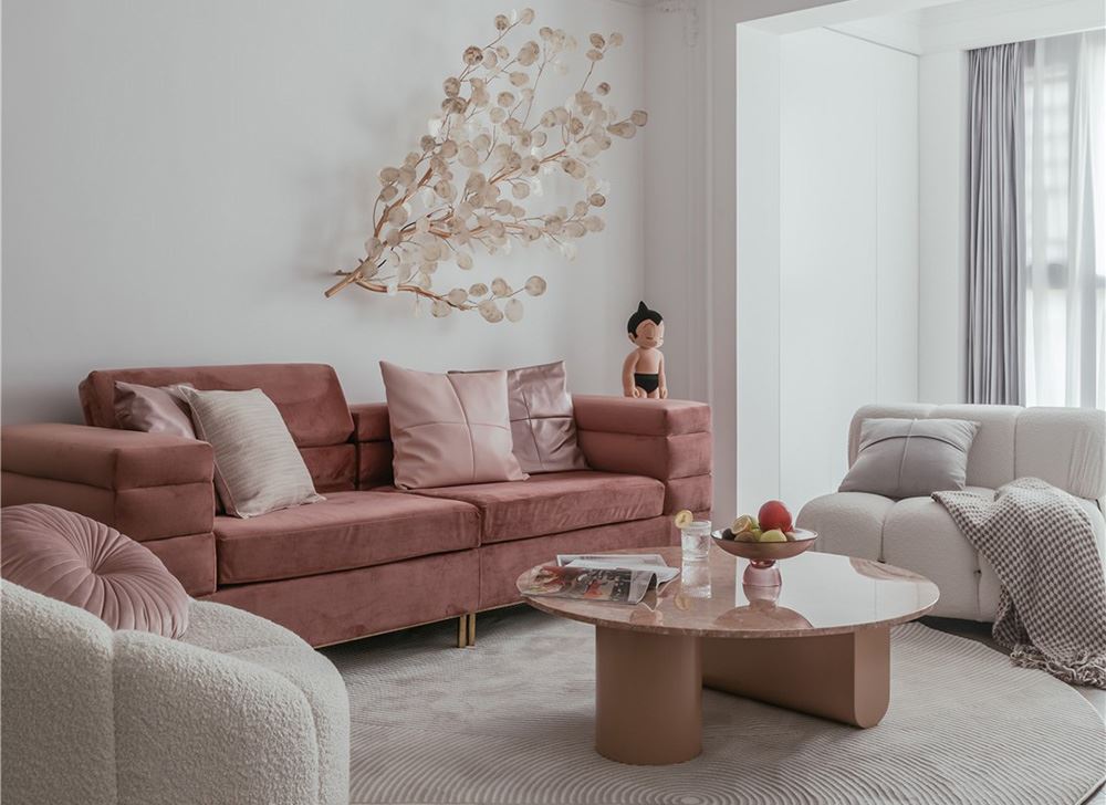 江門市鶴山堅美園輕奢風格三居室裝修案例