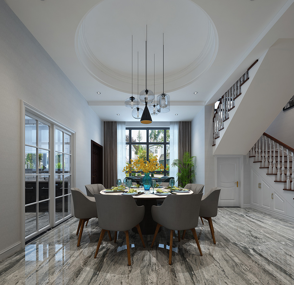 裝修公司現(xiàn)代簡約風(fēng)格別墅裝修效果圖-餐廳 裝修公司現(xiàn)代簡約風(fēng)格別墅裝修效果圖-餐廳