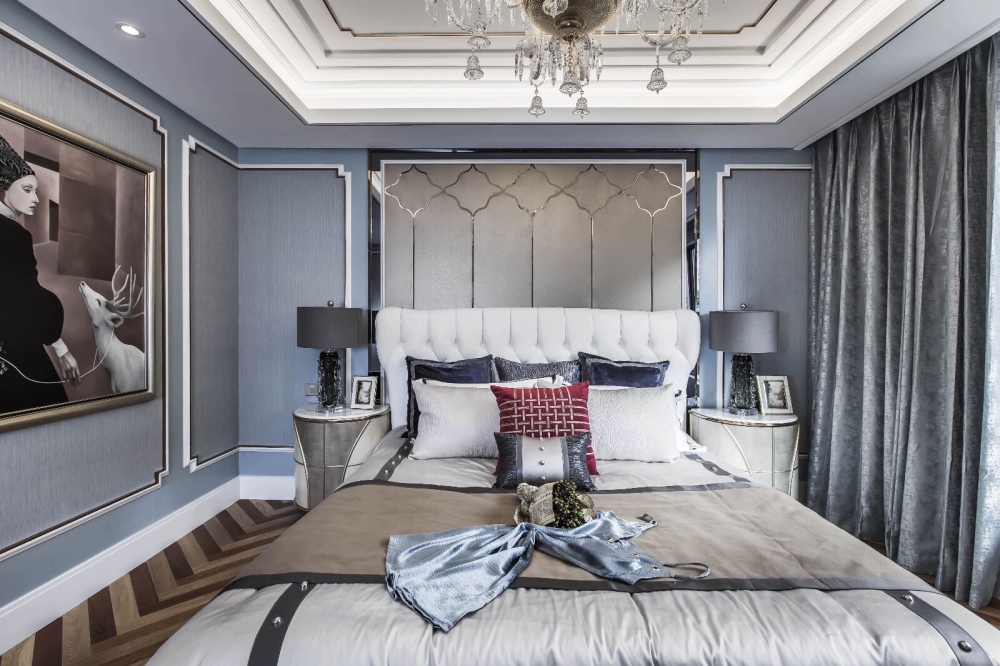 歐式復古風格別墅室內(nèi)設計家裝案例-臥室 歐式復古風格別墅室內(nèi)設計家裝案例-臥室