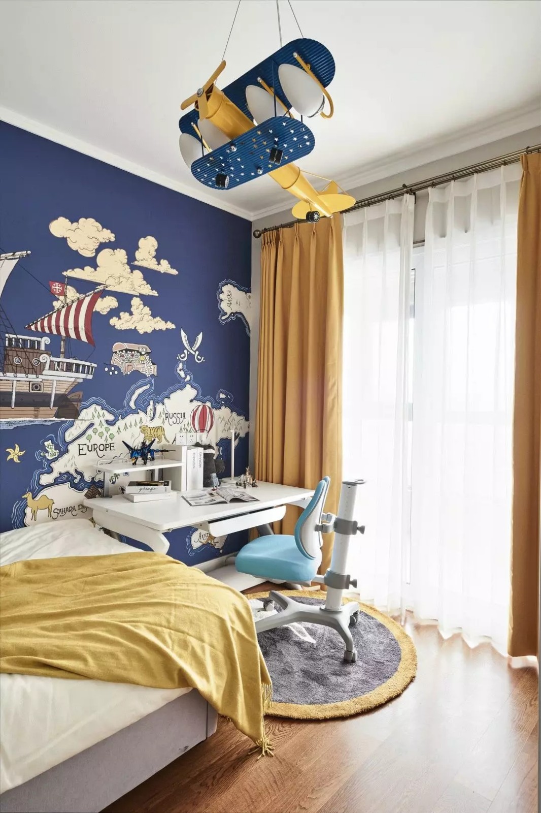 美式輕奢風(fēng)格家裝設(shè)計室內(nèi)裝修效果圖-兒童房 美式輕奢風(fēng)格家裝設(shè)計室內(nèi)裝修效果圖-兒童房