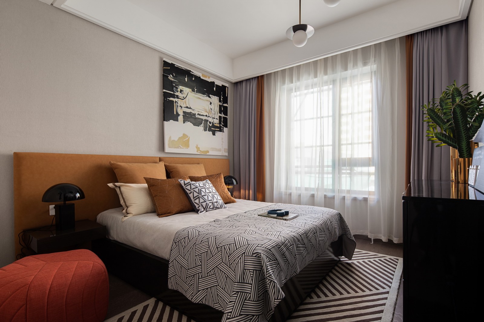 現(xiàn)代輕奢風格室內設計家裝案例-客臥 現(xiàn)代輕奢風格室內設計家裝案例-客臥