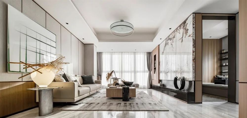 佛山市順德華潤置地廣場現(xiàn)代簡約風(fēng)格三居室裝修案例