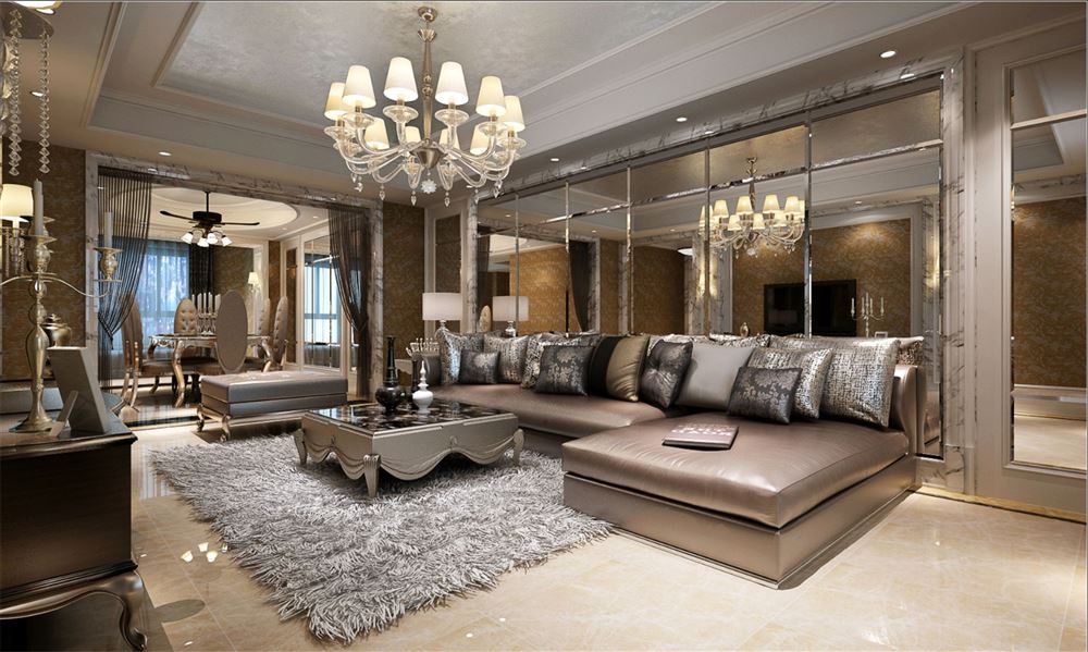 廣州市保利天悅歐式風(fēng)格四居室裝修案例