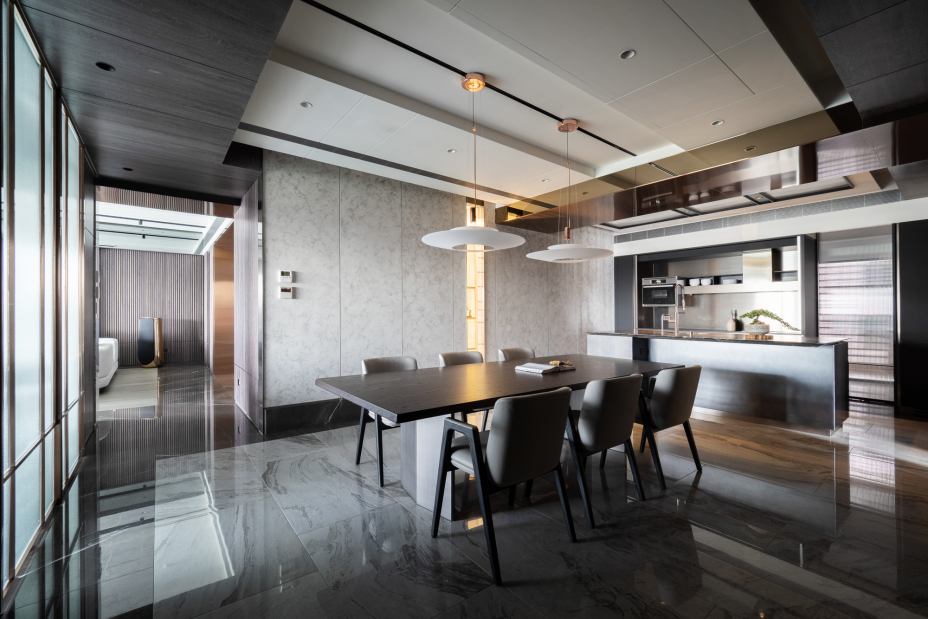 現(xiàn)代簡約風格室內(nèi)家裝案例效果圖-餐廳 現(xiàn)代簡約風格室內(nèi)家裝案例效果圖-餐廳