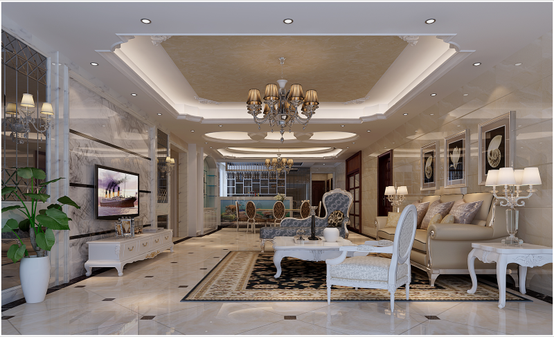 佛山裝修公司簡(jiǎn)歐風(fēng)格室內(nèi)裝修效果圖-客廳 佛山裝修公司簡(jiǎn)歐風(fēng)格室內(nèi)裝修效果圖-客廳