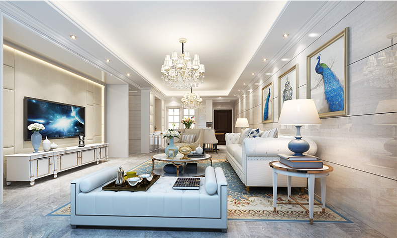 佛山市朝安金茂悅北歐風(fēng)格三居室裝修案例