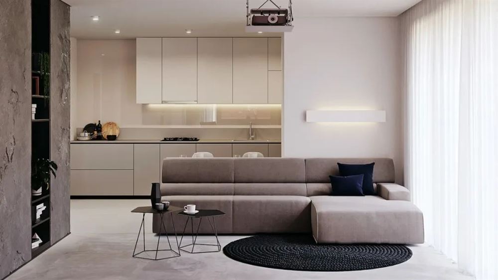 江門市名門壹號現(xiàn)代簡約風格三居室裝修案例