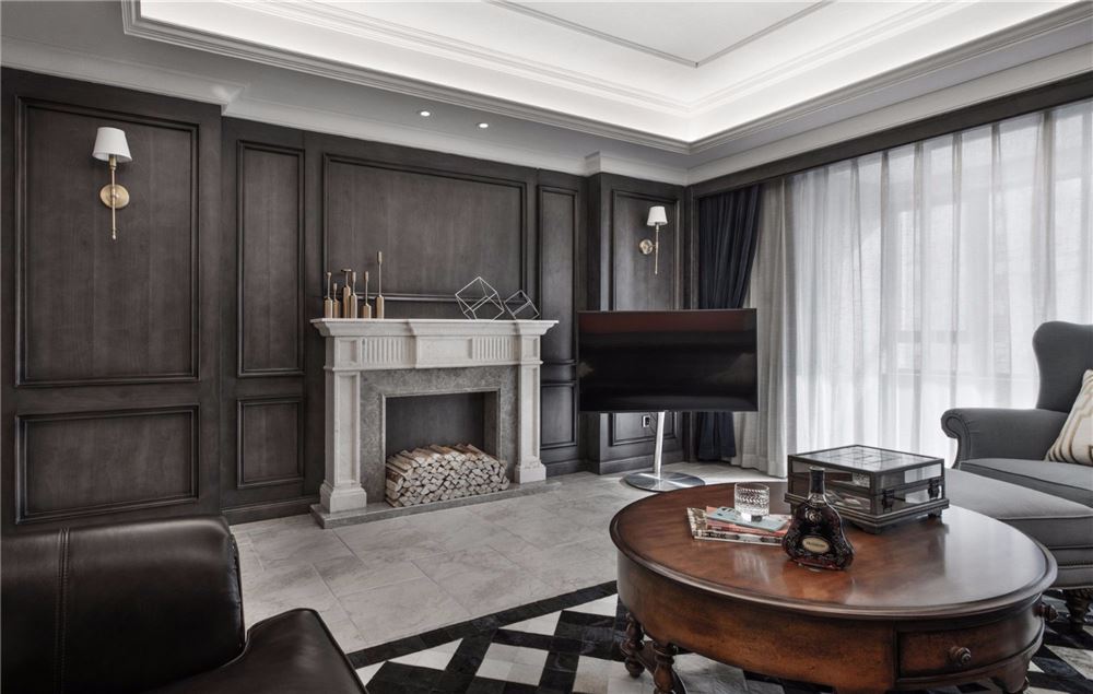 美式古典風(fēng)格家裝設(shè)計室內(nèi)裝修效果圖-客廳 美式古典風(fēng)格家裝設(shè)計室內(nèi)裝修效果圖-客廳