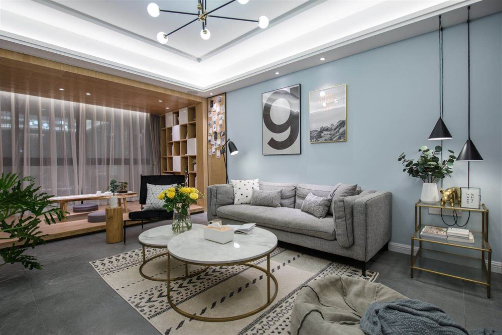 佛山市保利和悅濱江北歐風(fēng)格三居室裝修案例