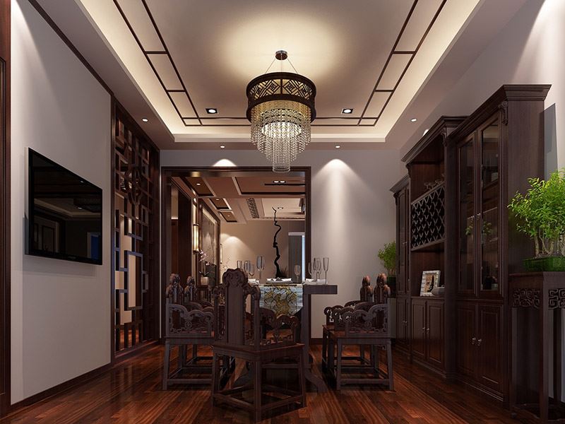 曲靖市尚鄰雅苑新古典風(fēng)格四居室裝修案例