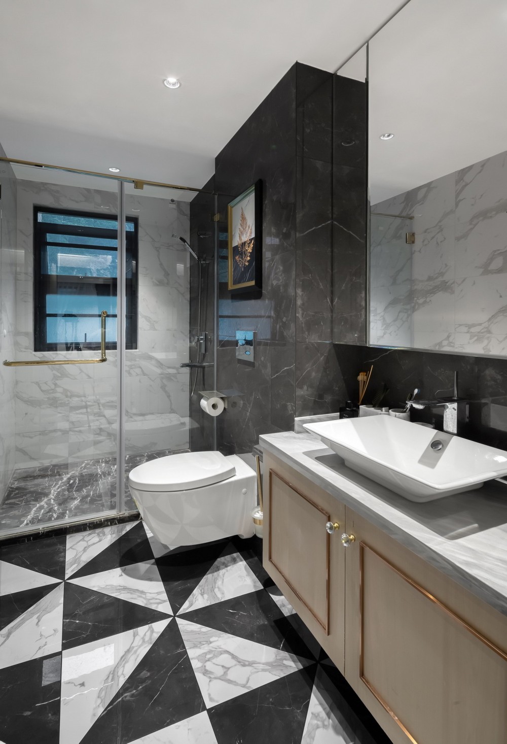 現(xiàn)代輕奢風(fēng)格室內(nèi)家裝案例效果圖-衛(wèi)生間 現(xiàn)代輕奢風(fēng)格室內(nèi)家裝案例效果圖-衛(wèi)生間