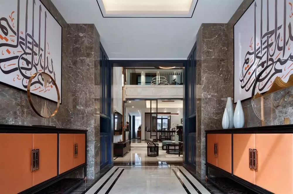 佛山市招商曦岸新中式風格別墅裝修案例