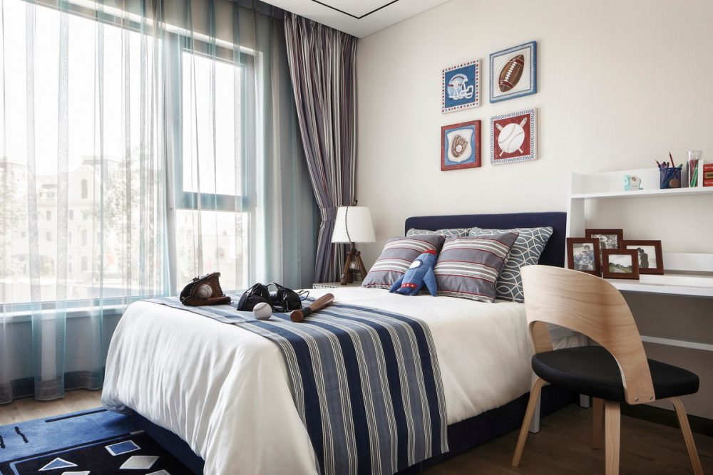 新中式風格室內(nèi)設計家裝案例-次臥 新中式風格室內(nèi)設計家裝案例-次臥