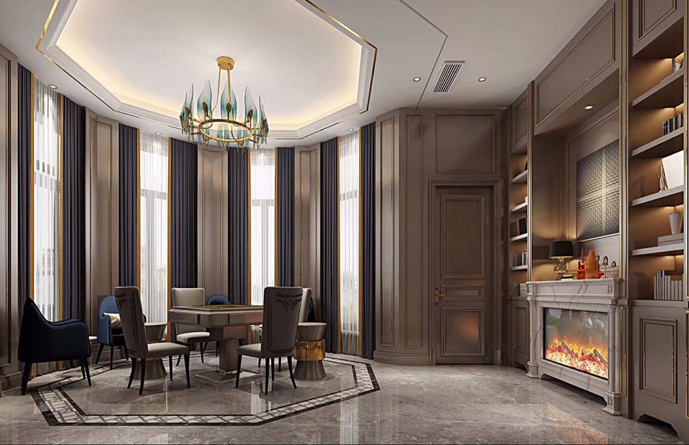 佛山市保利和悅濱江輕奢風(fēng)格別墅裝修案例