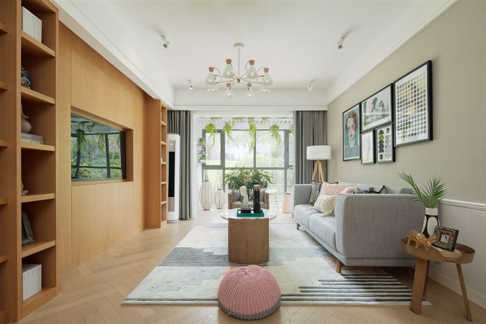 深圳市萬科金域?qū)W府北歐風(fēng)格三居室裝修案例