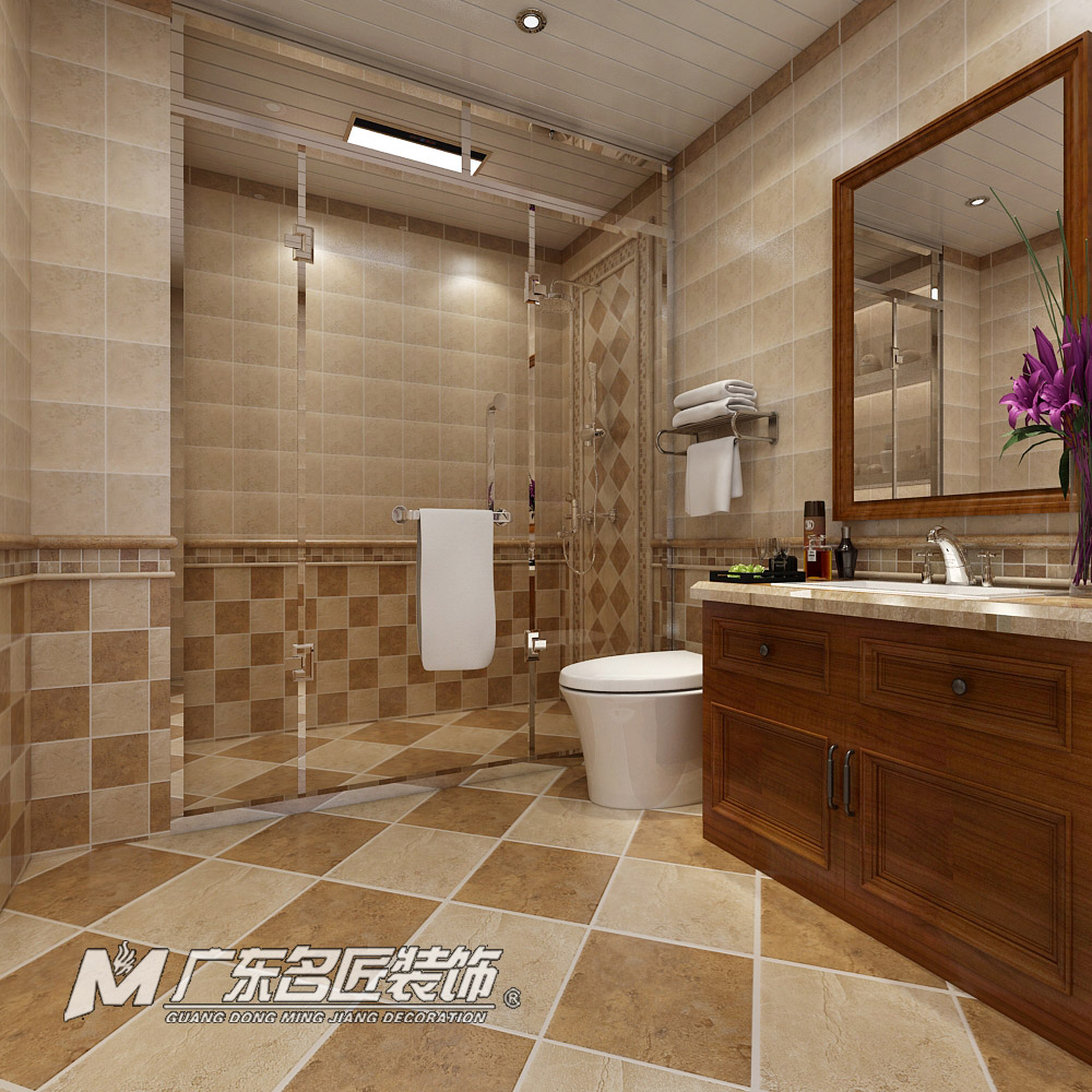 九號(hào)別墅410平米美式鄉(xiāng)村風(fēng)格裝修案例-衛(wèi)生間 九號(hào)別墅410平米美式鄉(xiāng)村風(fēng)格裝修案例-衛(wèi)生間