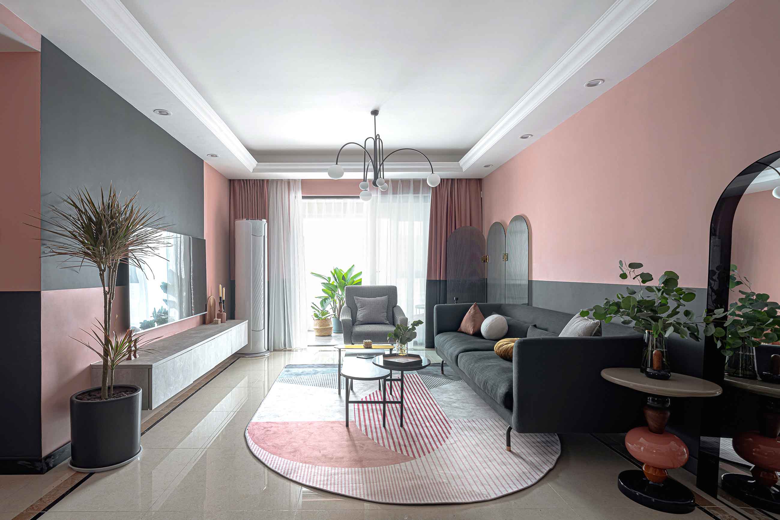 北歐風(fēng)格室內(nèi)家裝案例效果圖-客廳電視背景墻 北歐風(fēng)格室內(nèi)家裝案例效果圖-客廳電視背景墻