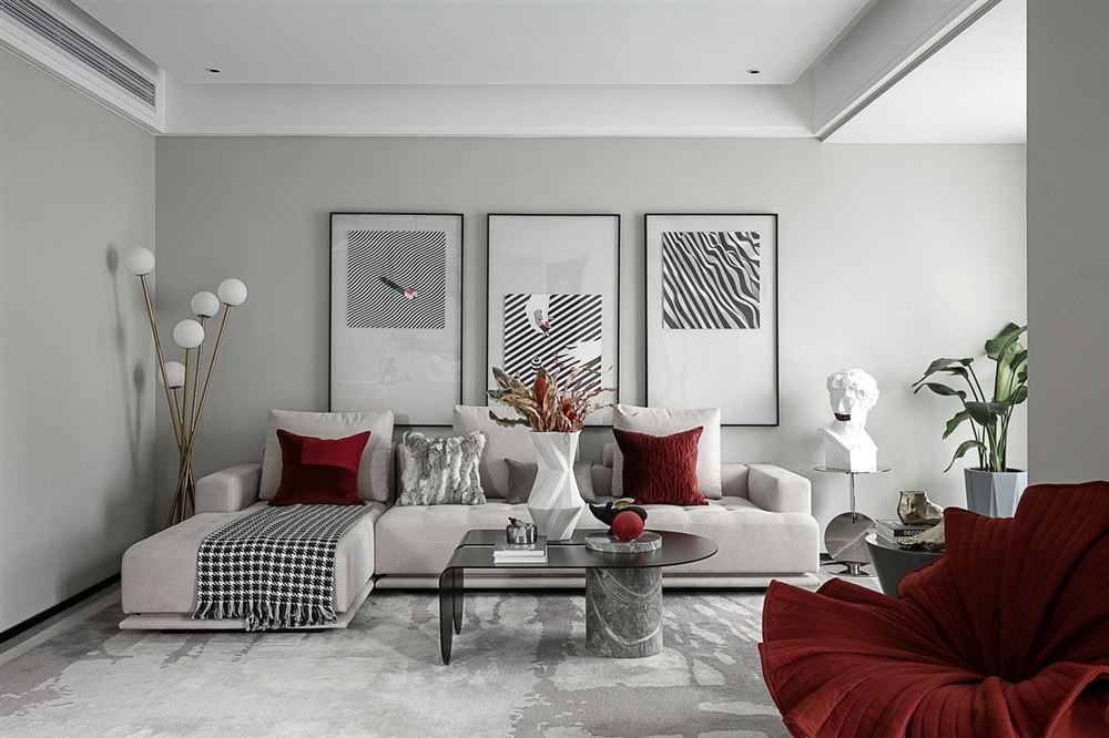 江門市長(zhǎng)福街住宅樓現(xiàn)代簡(jiǎn)約風(fēng)格三居室裝修案例