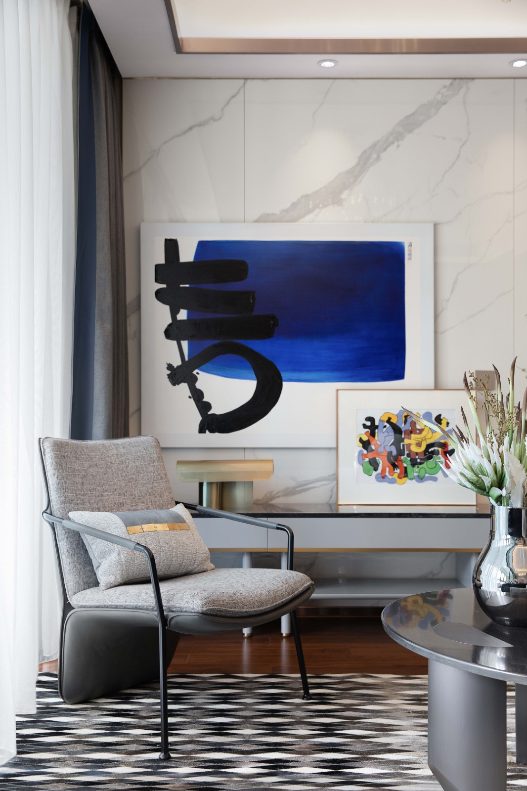 包豪斯風格室內(nèi)設(shè)計家裝案例-客廳背景墻 包豪斯風格室內(nèi)設(shè)計家裝案例-客廳背景墻