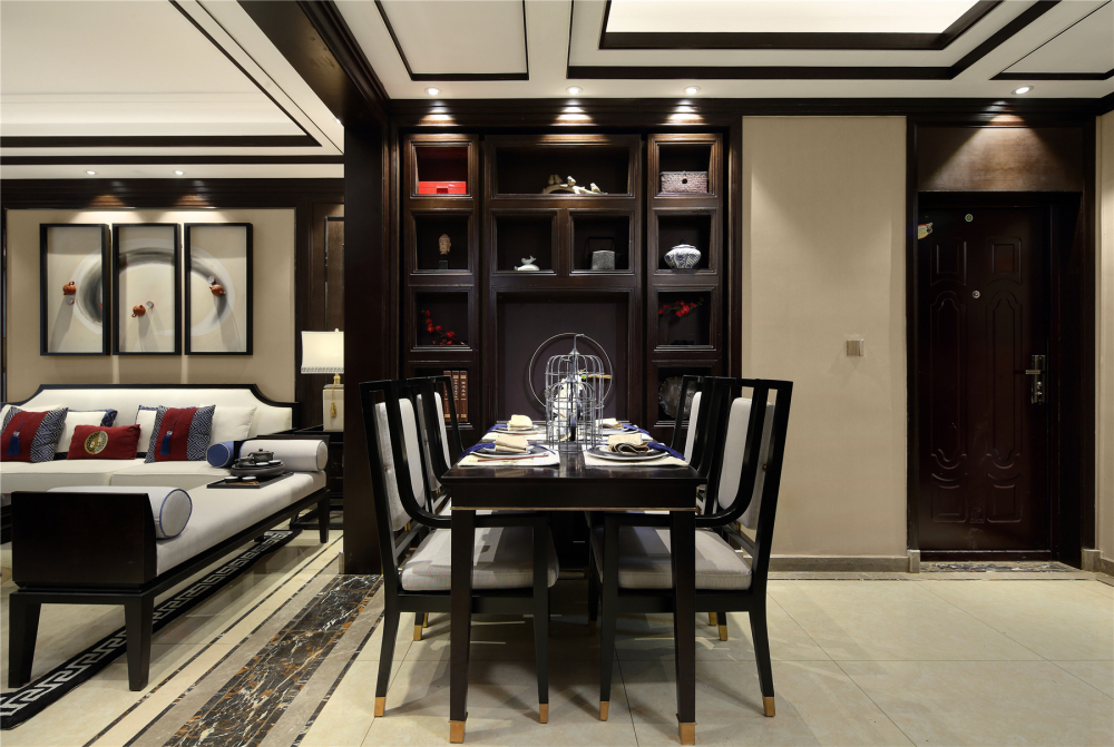 新古典風(fēng)格室內(nèi)家裝案例效果圖-餐廳 新古典風(fēng)格室內(nèi)家裝案例效果圖-餐廳