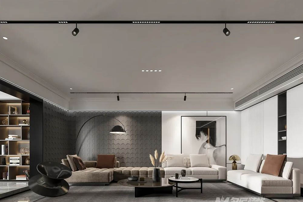 潮州市碧桂園·天璽灣(潮州)輕奢風(fēng)格四居室裝修案例