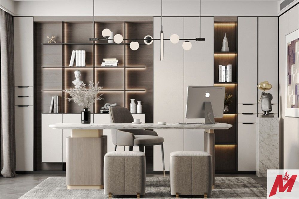 江門市柏麗豪園輕奢風格四居室裝修案例