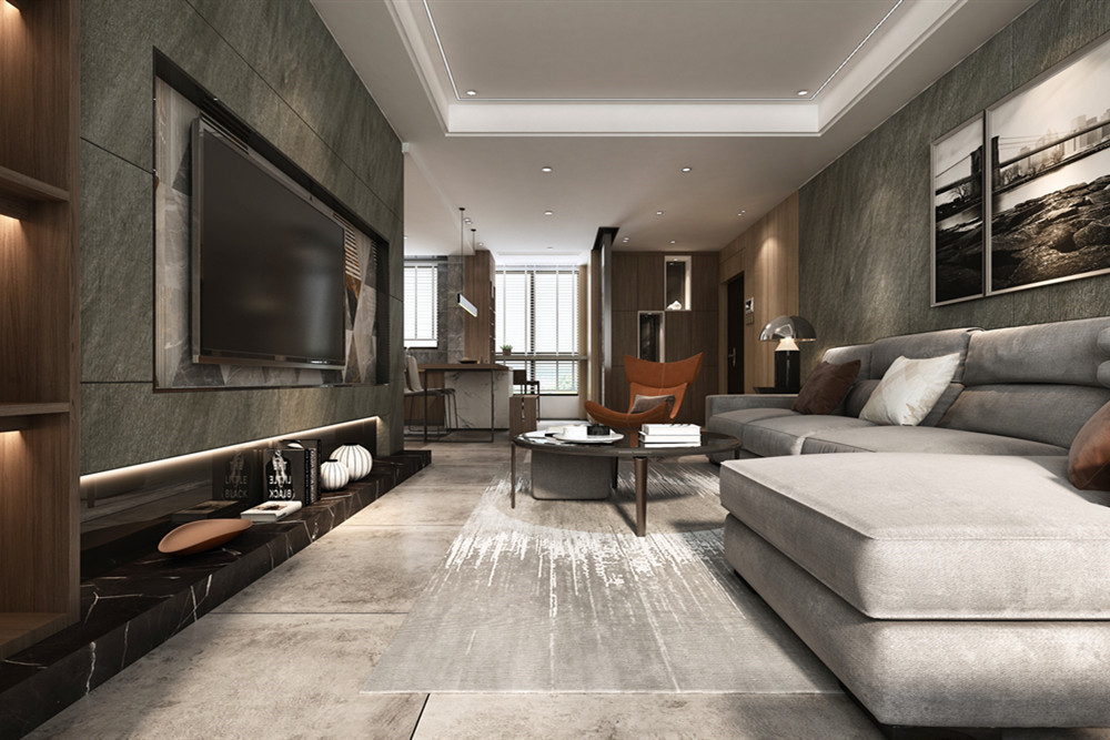 中山市名都華庭現(xiàn)代簡約風(fēng)格四居室裝修案例