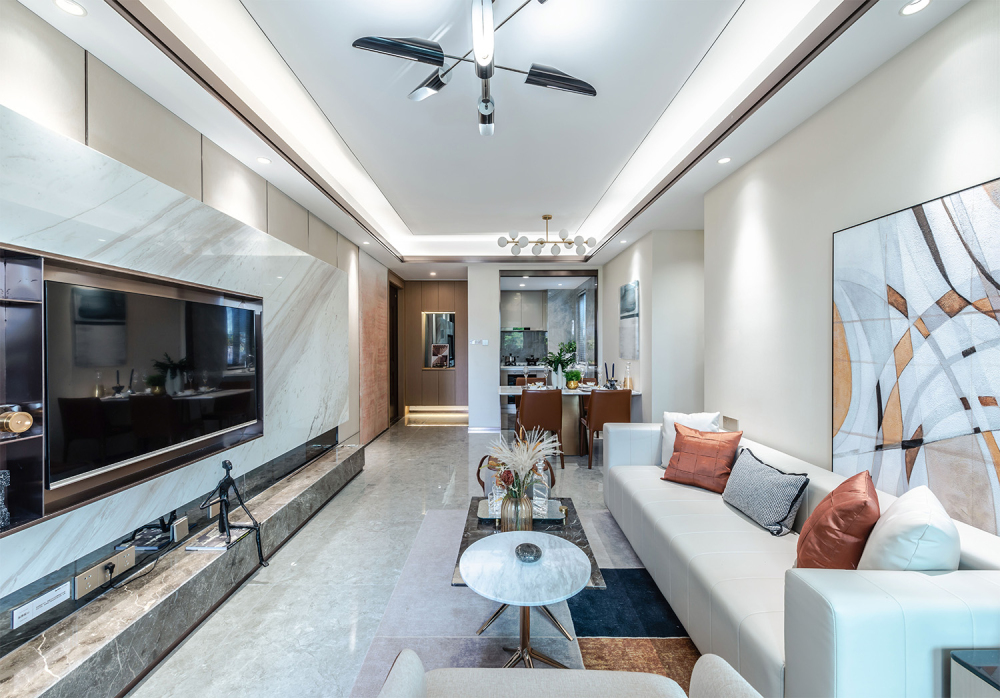 廣州市翠城花園輕奢風(fēng)格三居室裝修案例