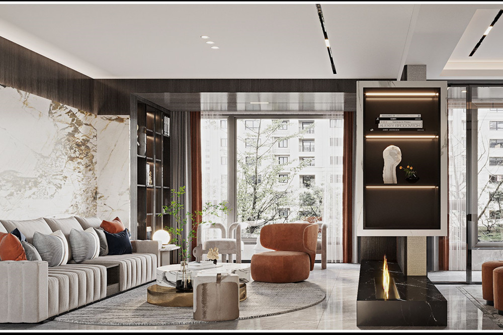 嘉興市濱海之星現(xiàn)代簡約風(fēng)格三居室裝修案例