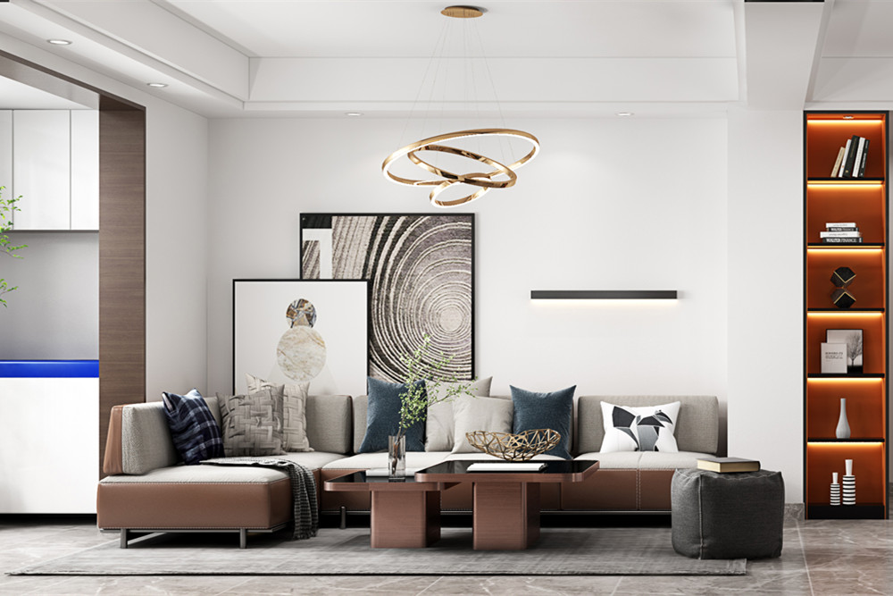 嘉興市東方甸園現(xiàn)代簡(jiǎn)約風(fēng)格三居室裝修案例