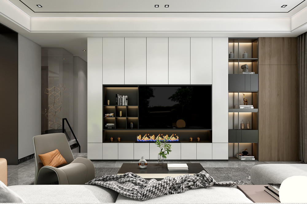 中山市匯盈大廈現(xiàn)代簡約風(fēng)格別墅裝修案例