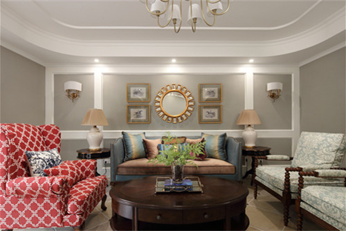 德陽101-200平米美式風格瑞琪曼裝修設計效果圖