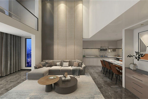 德陽市金雁明珠現(xiàn)代簡約風格三居室裝修案例