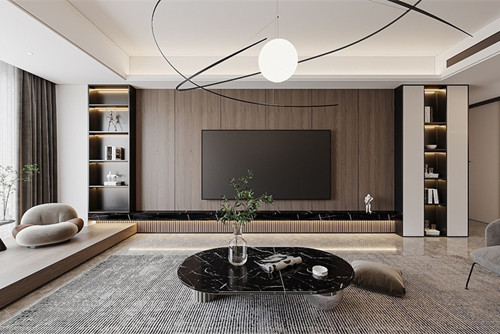 德陽市城東壹號輕奢風(fēng)格三居室裝修案例