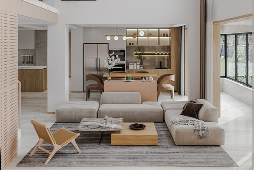 淮安市荷湖星城現(xiàn)代簡(jiǎn)約風(fēng)格別墅裝修案例