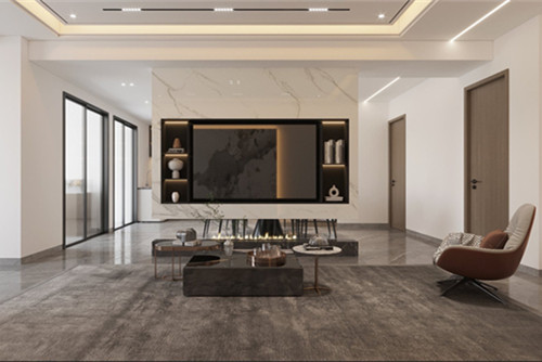 茂名市東信名苑輕奢風(fēng)格三居室裝修案例