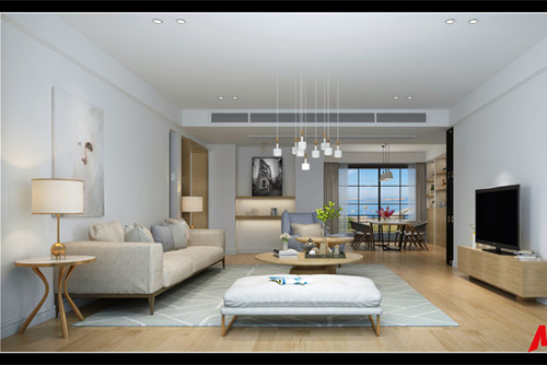 湛江市萬(wàn)象凱旋灣現(xiàn)代簡(jiǎn)約風(fēng)格三居室裝修案例