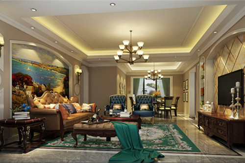 湛江市金科世家歐式風(fēng)格平層裝修案例
