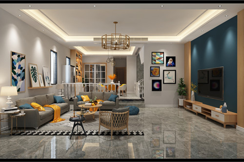 陽江201-300平米輕奢風格富鑫華府室內(nèi)裝修設(shè)計案例