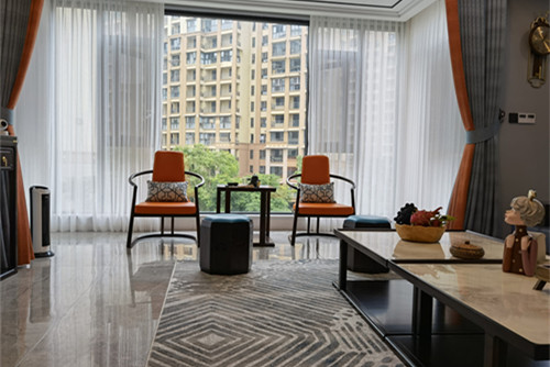 自貢市明珠小區(qū)新中式風(fēng)格別墅裝修案例