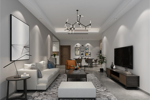 惠州市中信水岸城現(xiàn)代簡約風(fēng)格三居室裝修案例